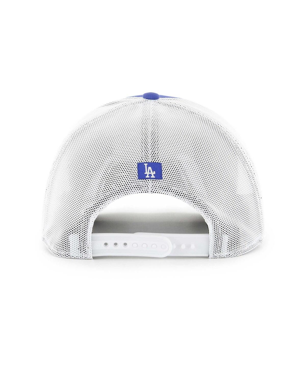 Shop 47 Brand Men's ' Royal, White Los Angeles Dodgers Burgess Trucker Snapback Hat In Royal,white
