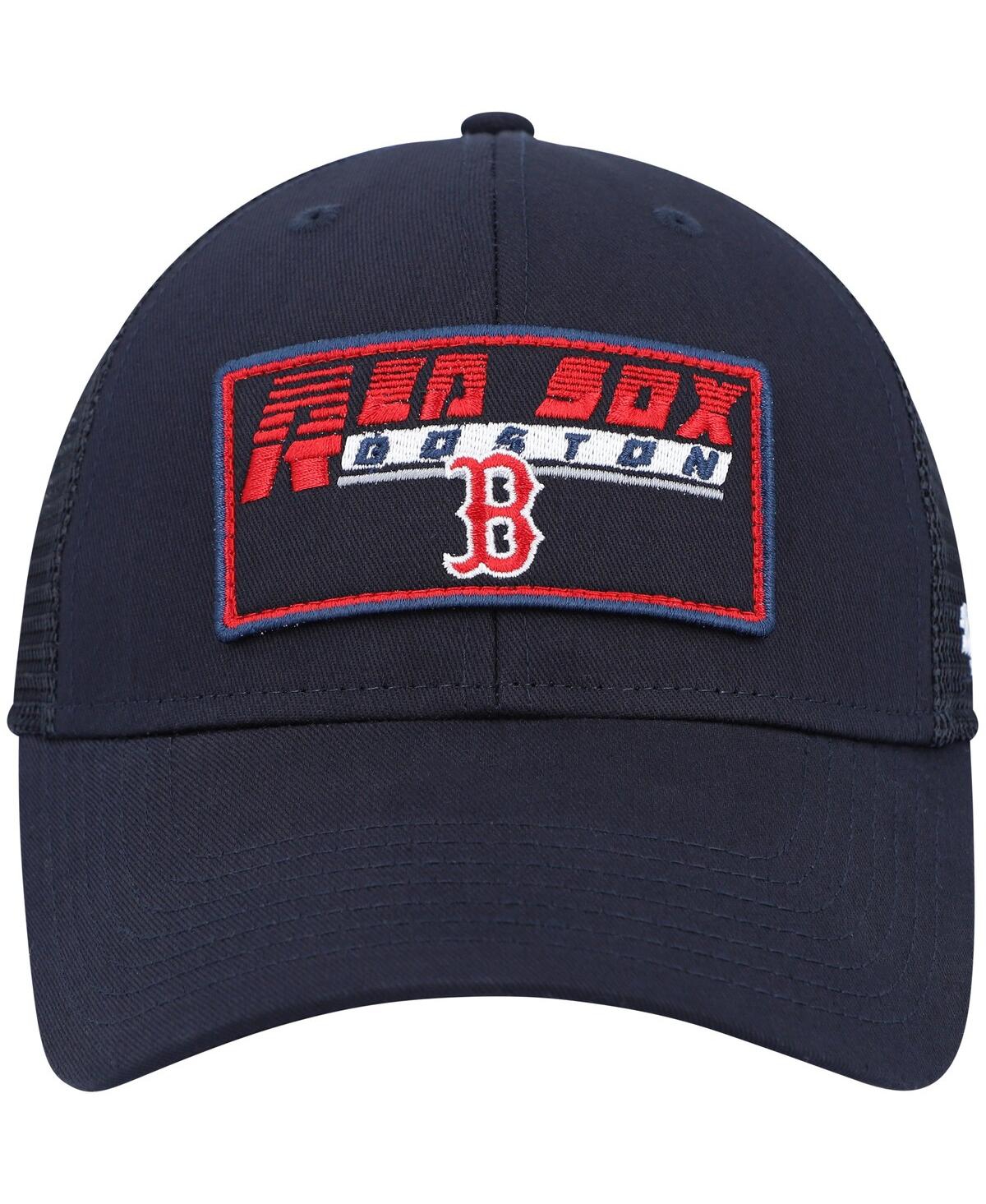 Shop 47 Brand Big Boys And Girls ' Navy Boston Red Sox Levee Mvp Trucker Adjustable Hat