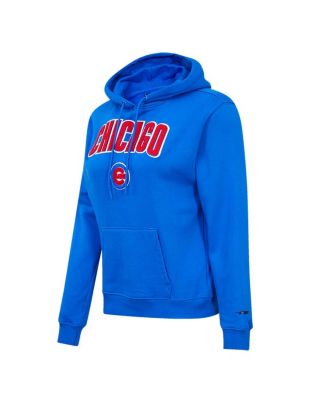 Women's Royal Chicago Cubs Classic Fleece Pullover Hoodie