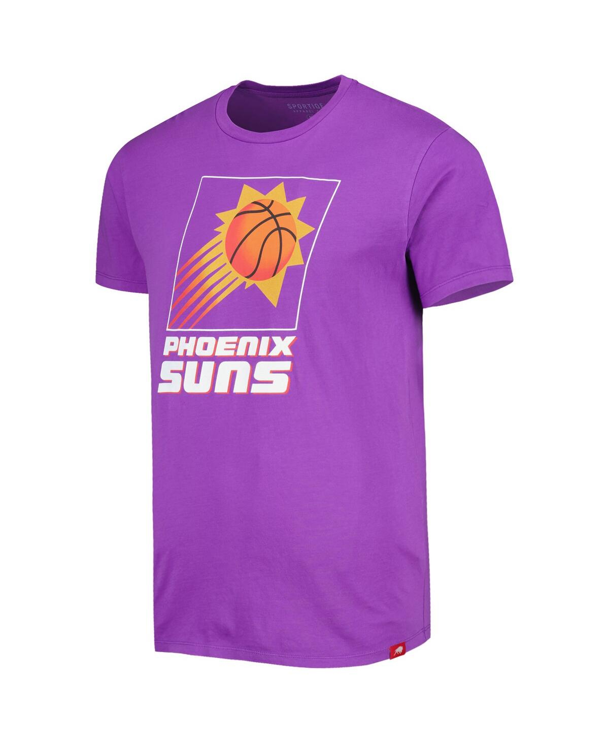 Shop Sportiqe Men's And Women's  Purple Phoenix Suns Hardwood Classics Bingham Elevated T-shirt