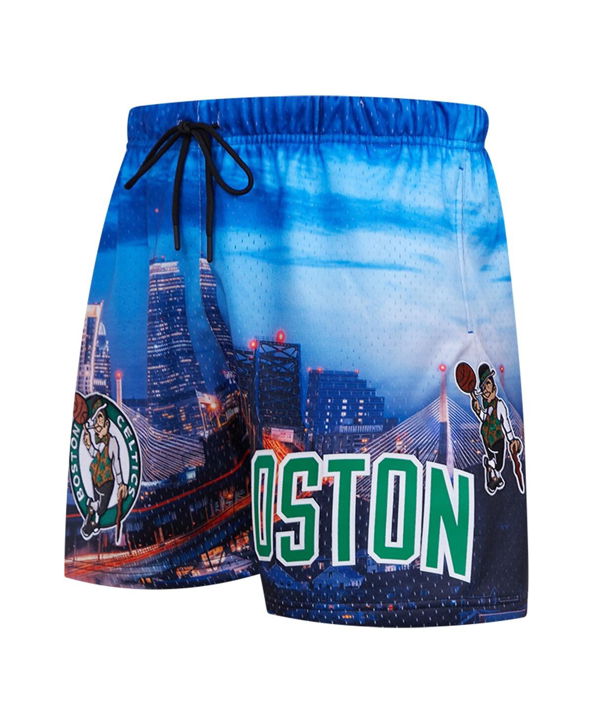 Shop Pro Standard Men's  Boston Celtics Cityscape Shorts In Blue