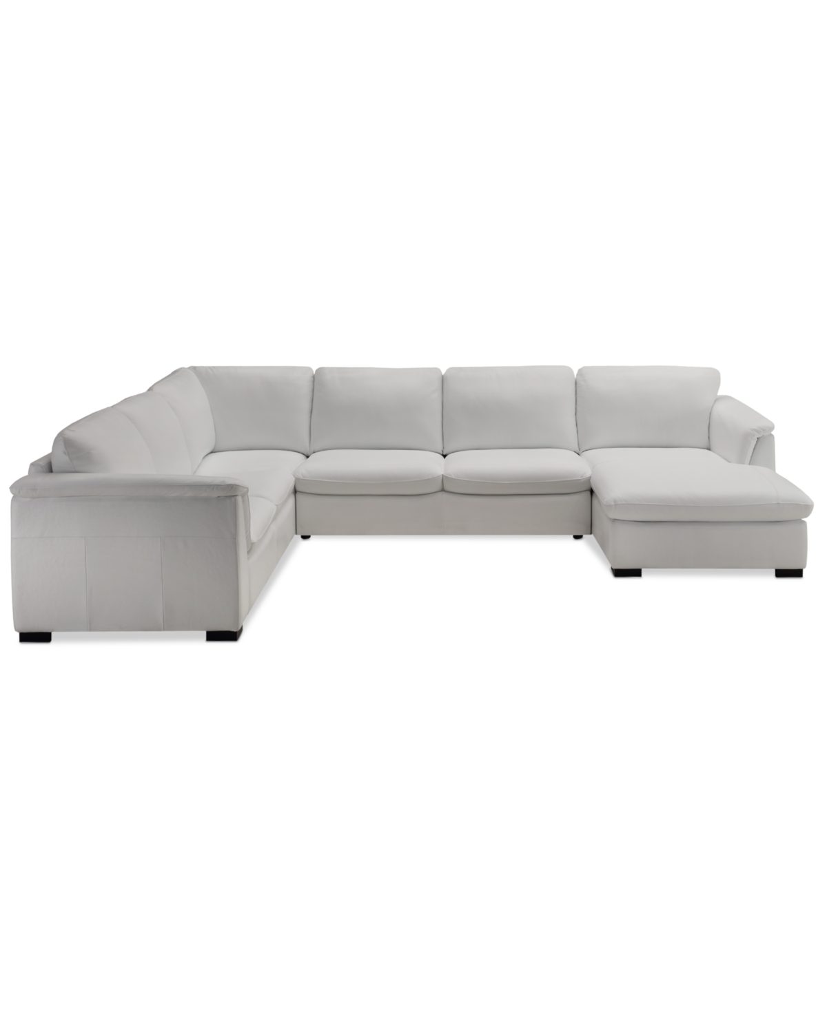 Closeout! Arond 3-Pc. Leather Sectional with Chaise, Created for Macy's