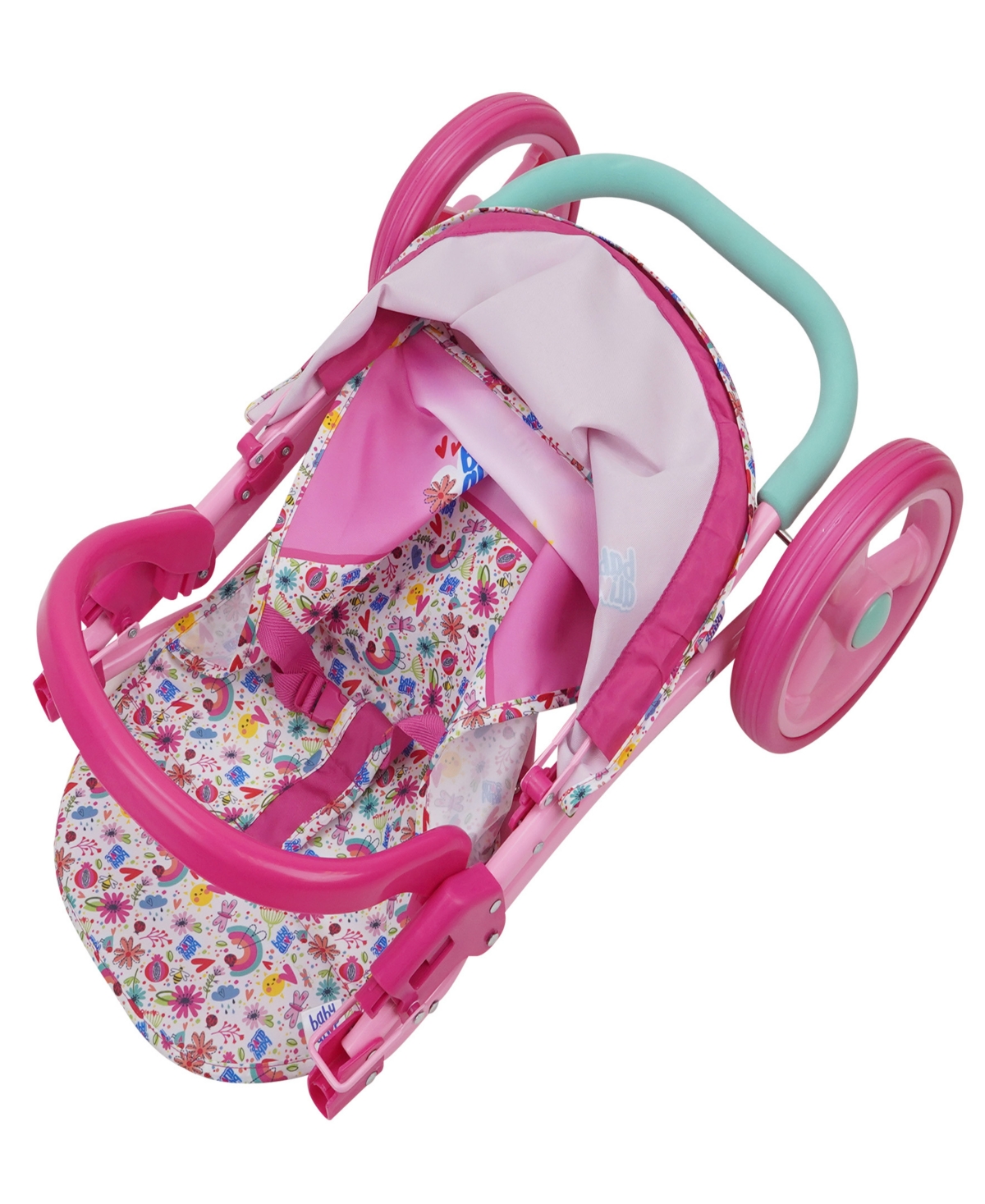 Shop Baby Alive Pink And Rainbow Doll Jogging Stroller In Multi