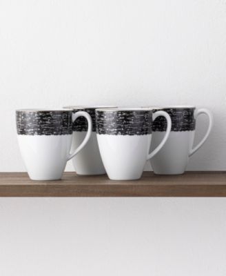 Rill Set of 4 Mugs, Service for 4