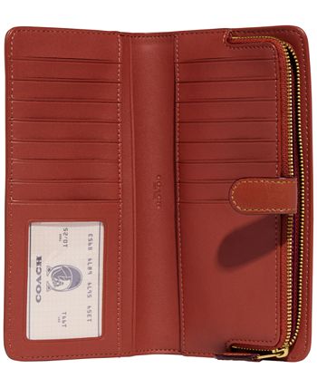 Macys coach skinny sale wallet