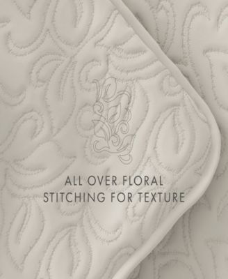 Floral Stitch 3-Pc. 3-Pc. Lightweight Quilt Set, King/California King