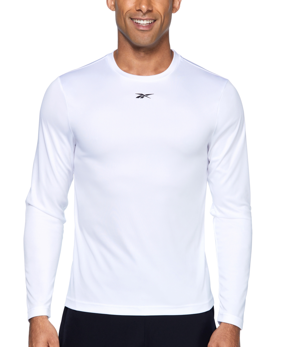 Reebok Men's Long-sleeve Swim Shirt In White