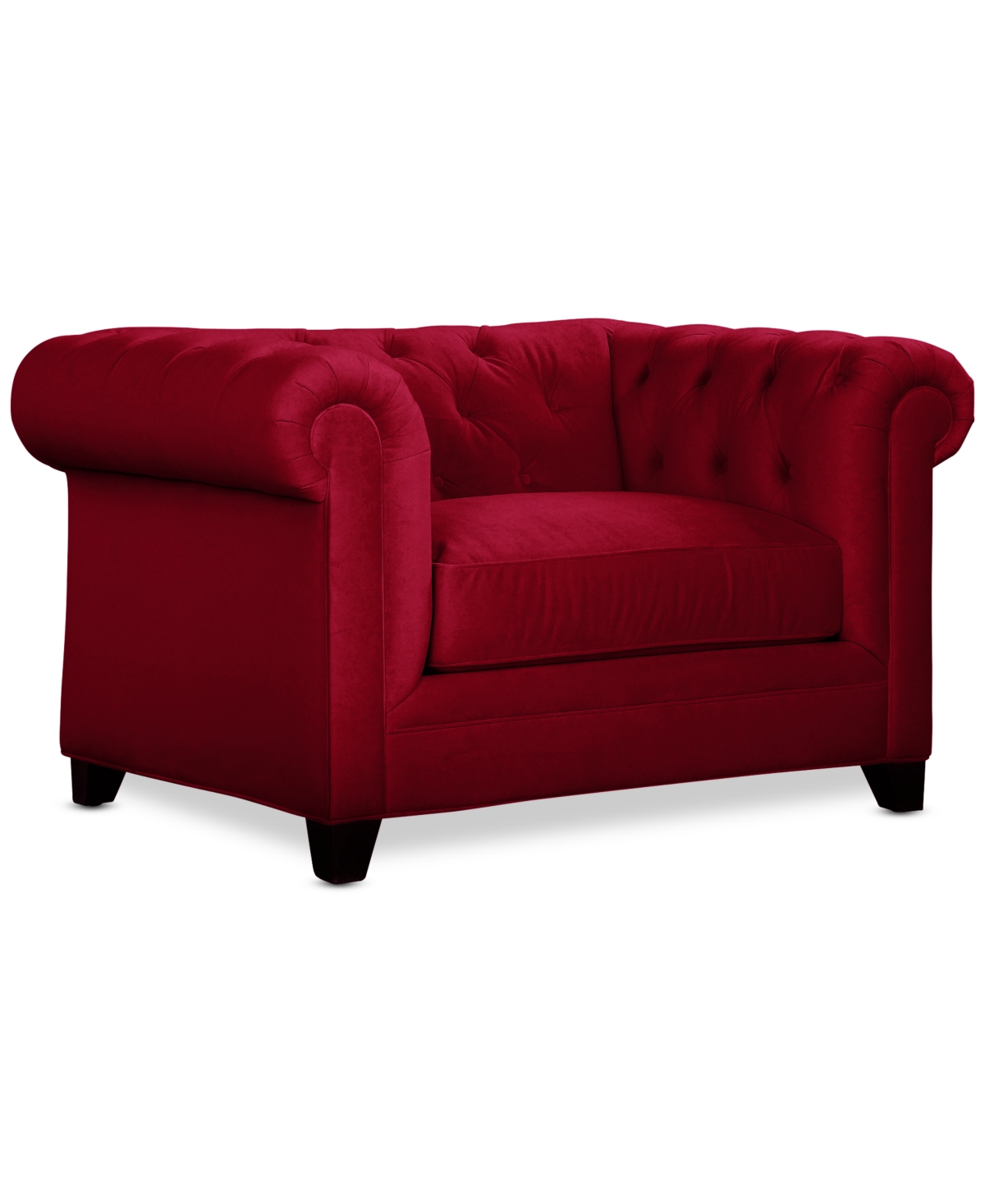 Furniture Kallison 52" Fabric Arm Chair, Created For Macy's In Pinot