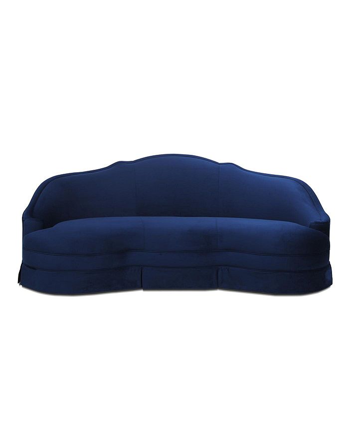 Jennifer Taylor Home Pianosa 90" Upholstered Camelback Sofa with Skirt