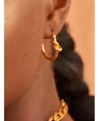 Knot Small Hoop Earrings