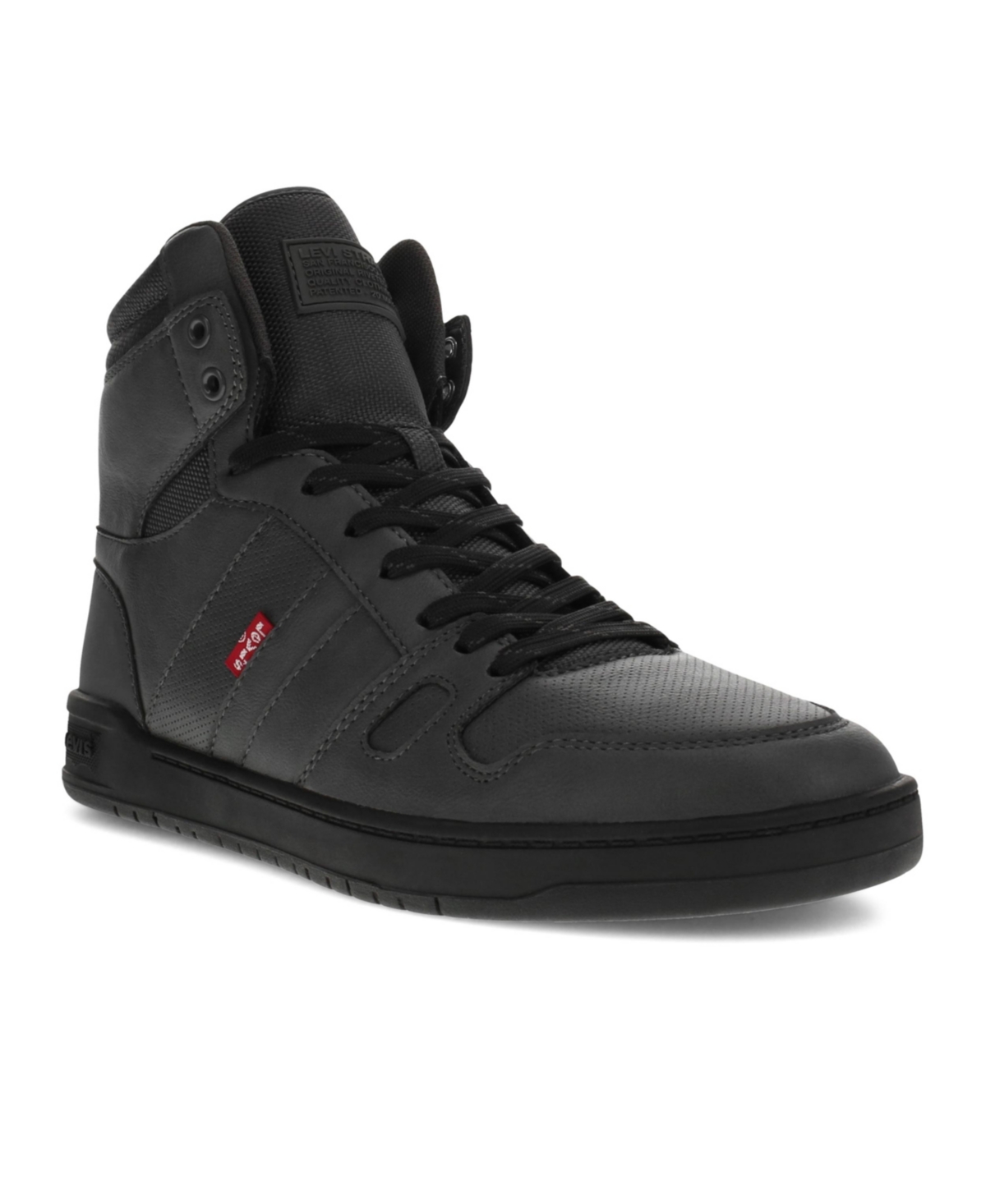 Levi's Men's Drive High Top Faux-leather Lace-up Sneakers Men's Shoes ...