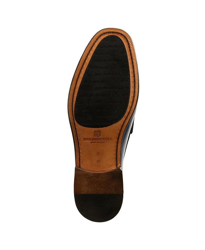 Bruno Magli Tonio Brown Woven Loafer