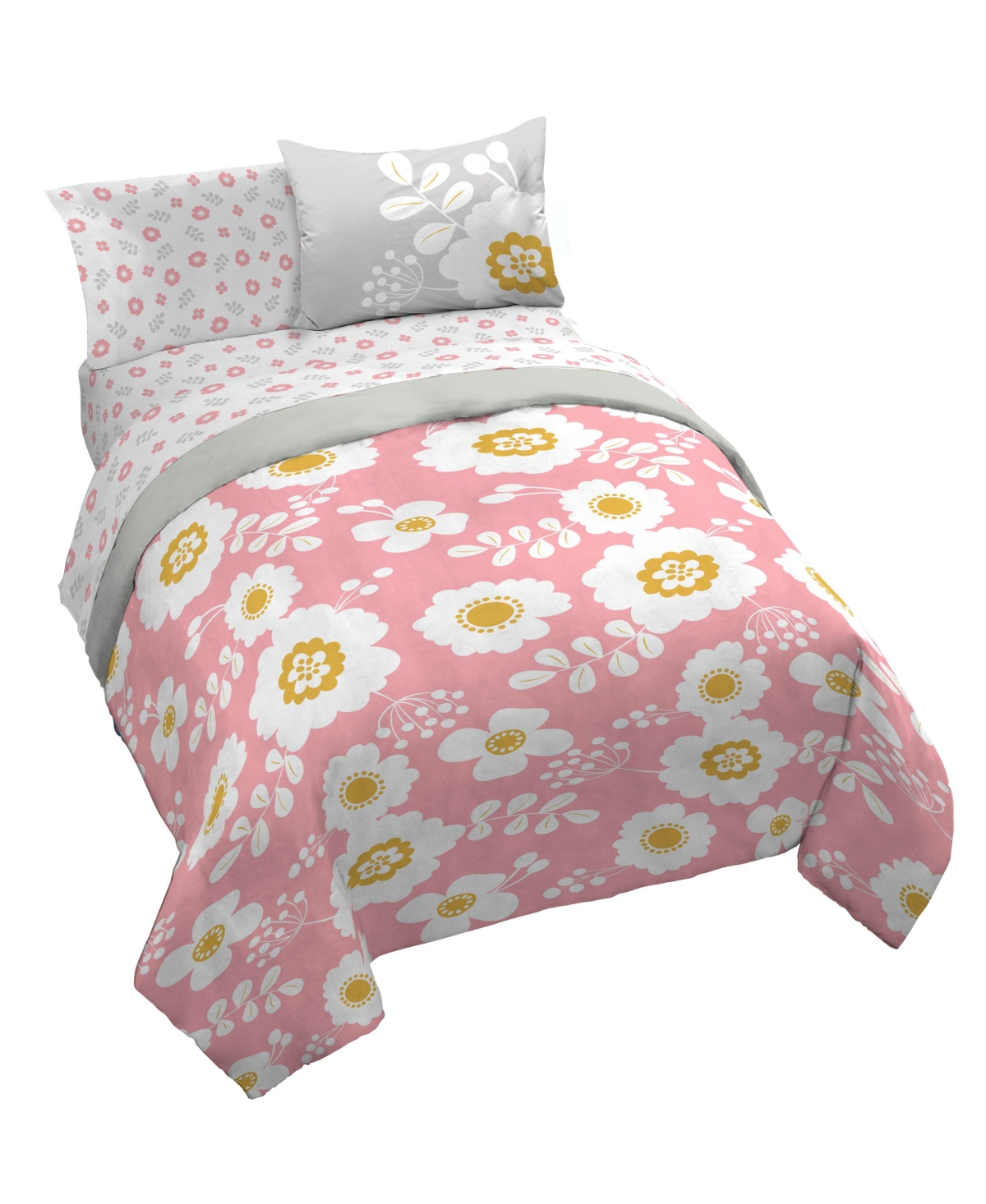 Saturday Park Cutout Floral 100% Organic Cotton Bed Set