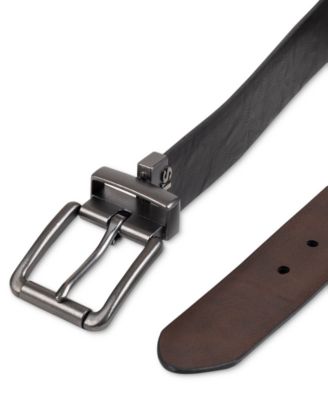 Men's Plaque Buckle Reversible Stretch Belt