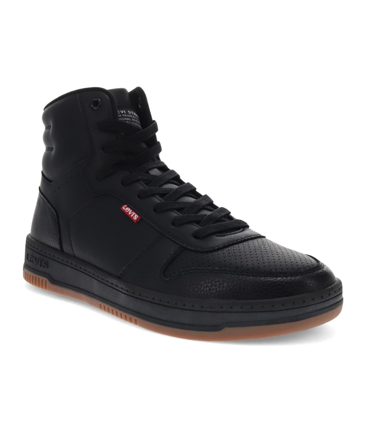 LEVI'S MEN'S DRIVE HIGH TOP FAUX-LEATHER LACE-UP SNEAKERS 