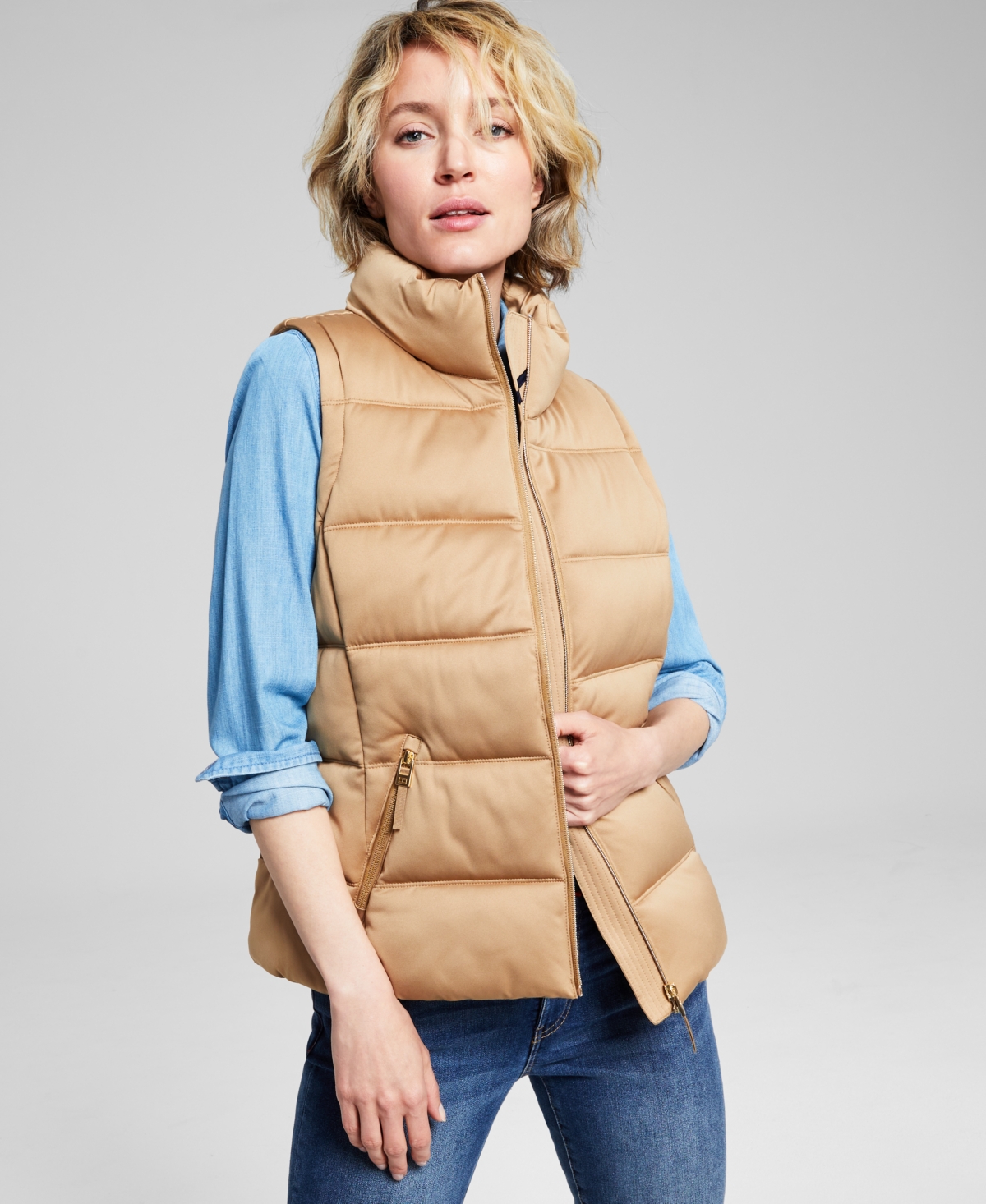 Tommy hilfiger puffer vest womens cheap