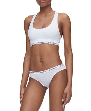 Calvin Klein BLACK/WHITE/GREY Carousel Logo Cotton Bikini Panty 3-Pack, US  Small