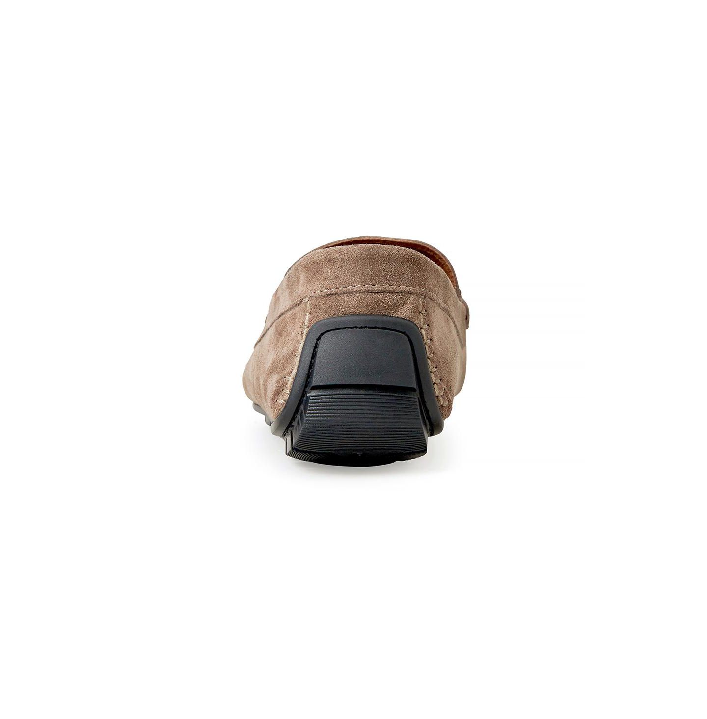 Мужские мокасины Bruno Magli Xane Slip On Driving Moccasin, цвет: Серо-коричневый замшевый — фото 3