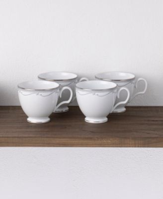 Satin Flourish Set of 4 Cups, 8 oz.