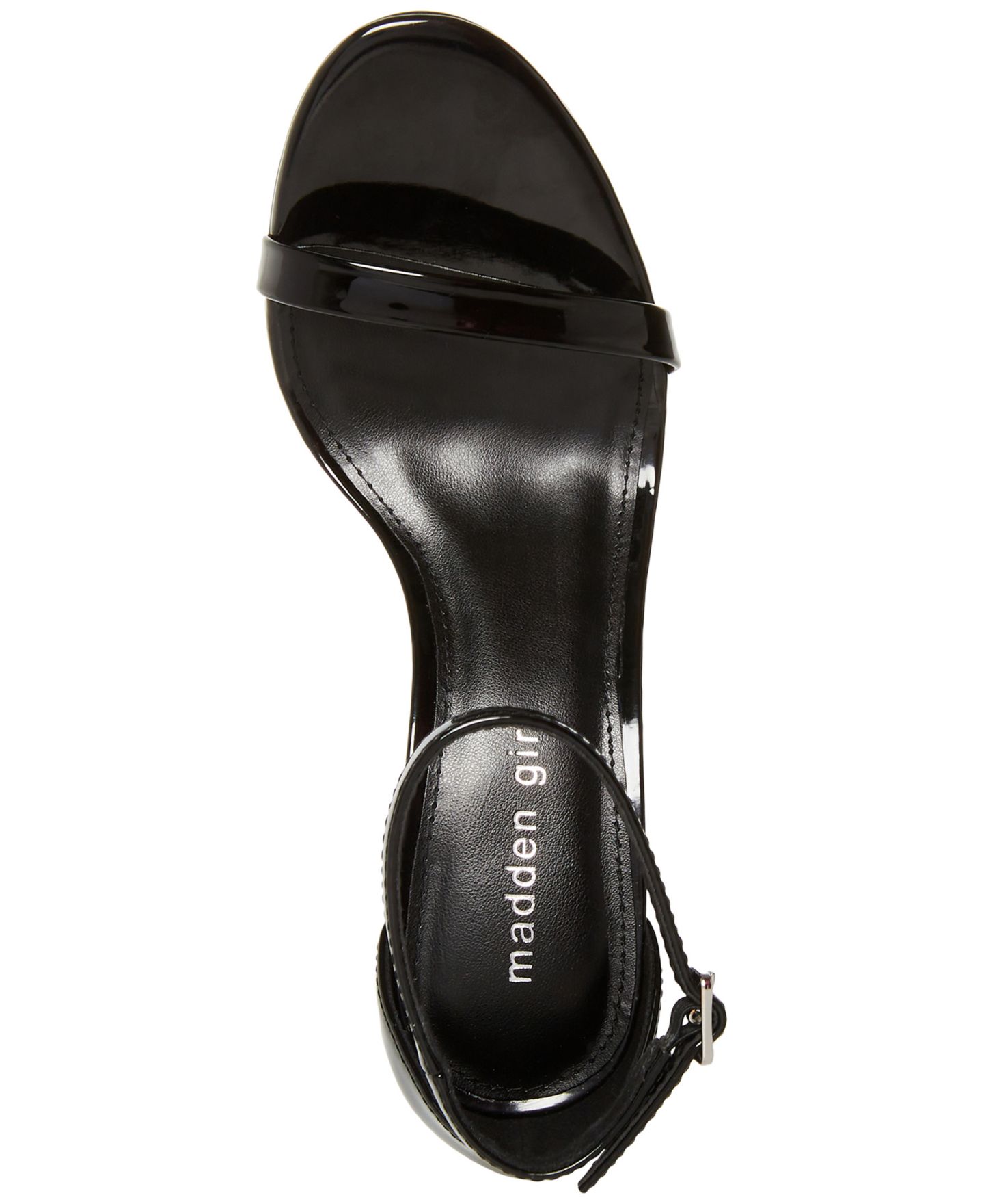 Женские сандалии Madden Girl Brazen Stiletto Dress Sandals, цвет: Чёрный лаковый — фото 4