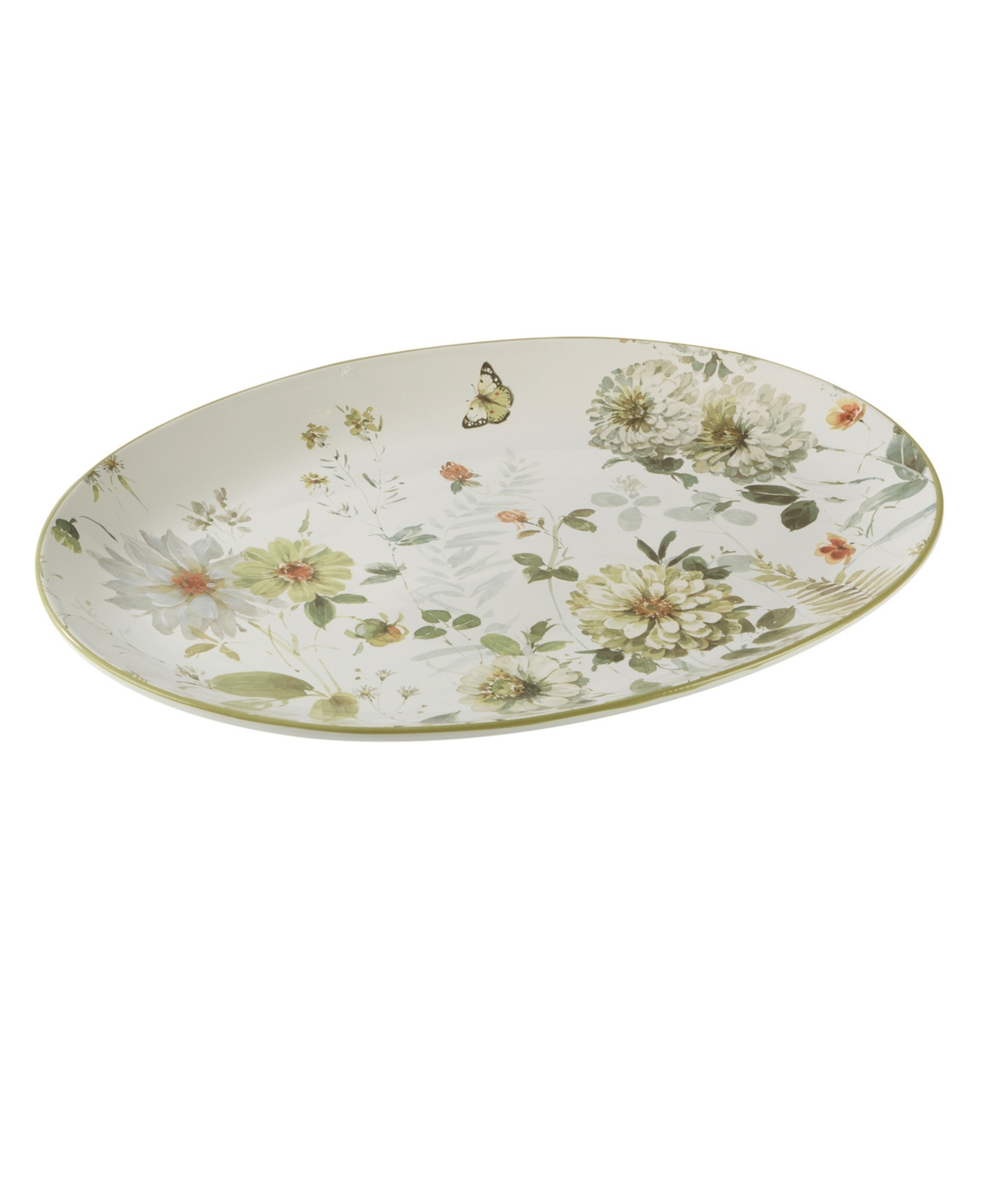 Certified International Green Fields Oval Platter