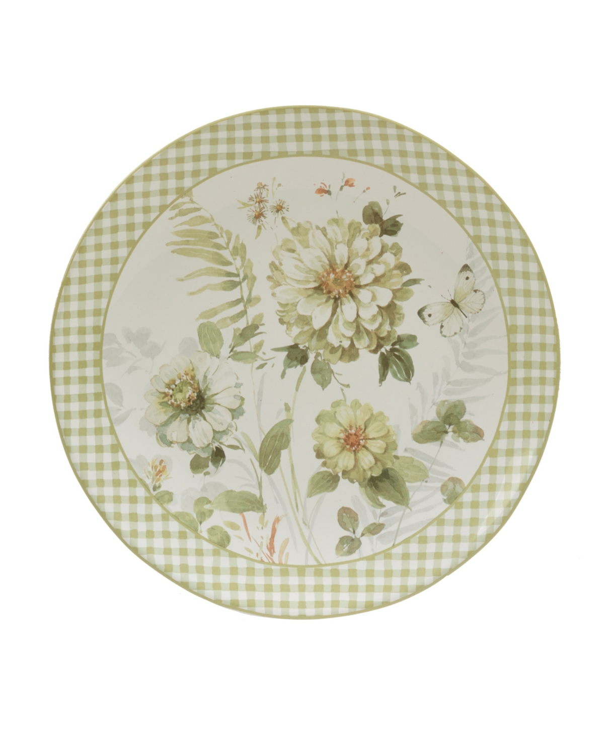 Certified International Green Fields Set of 4 Dinner Plate