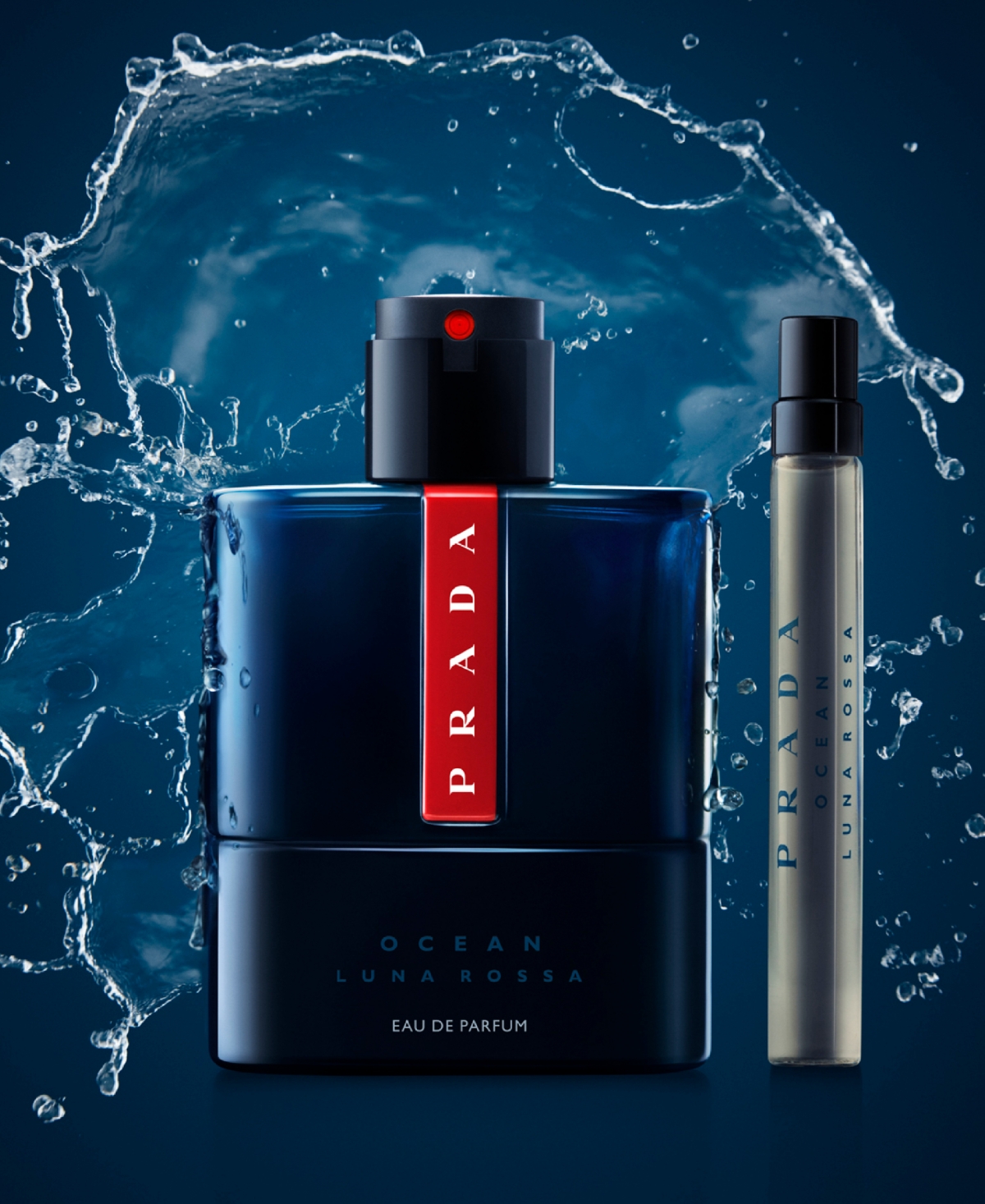 Shop Prada Men's Luna Rossa Ocean Eau De Parfum Spray, 3.3 Oz. In No Color