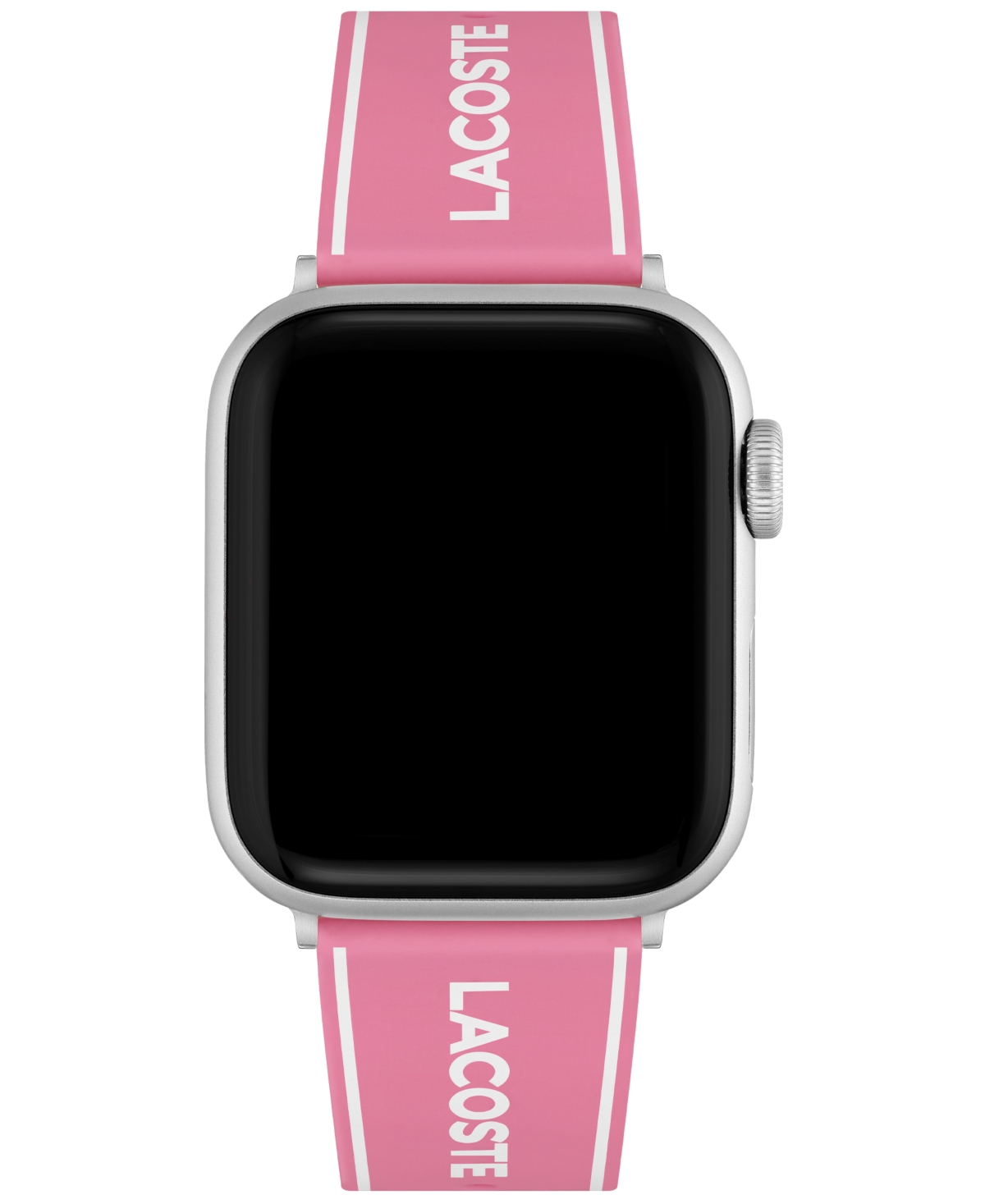 LACOSTE UNISEX PINK SILICONE APPLE STRAP