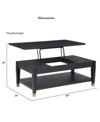 Steve Silver Yves 48" Wood Lift-Top Cocktail Table
