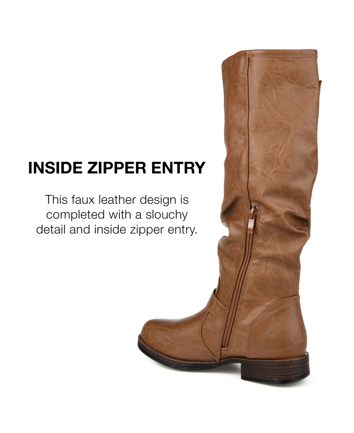 Journee Collection Women's Stormy Extra Wide Calf Knee High Riding Boots