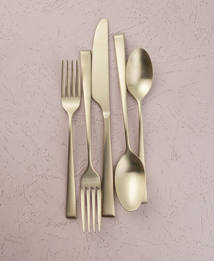 Cambridge Silversmiths Marlise Champagne Satin 20 Piece 18/10 Stainless