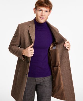 Men's Classic Fit Luxury Wool Cashmere Blend Overcoats