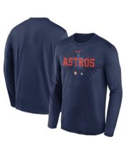 Women's Starter Navy Houston Astros Cooperstown Collection Record Setter Crop Top Size: Extra Large