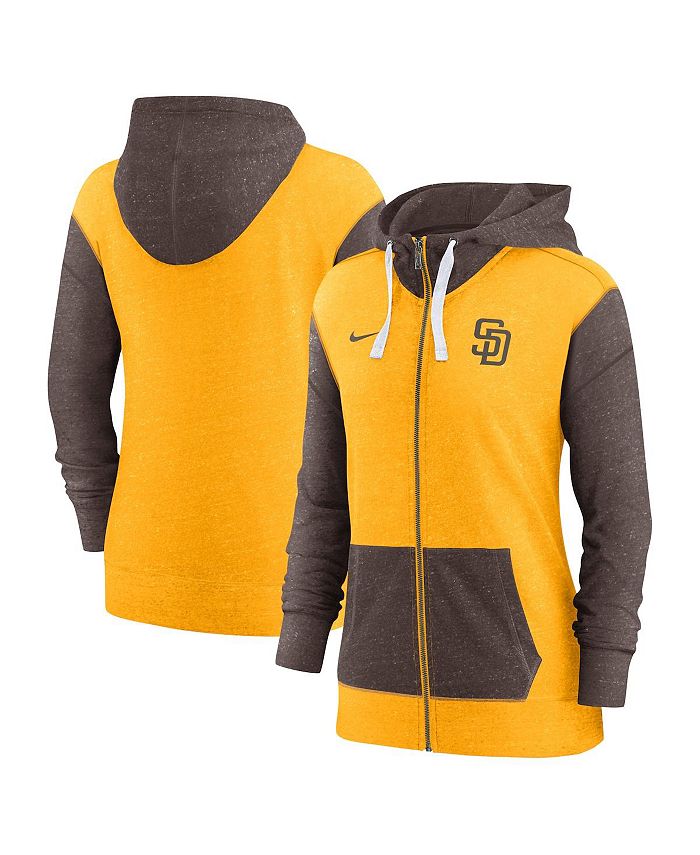 San Diego Padres Yellow Team Lettering Club Pullover Hoodie by Nike