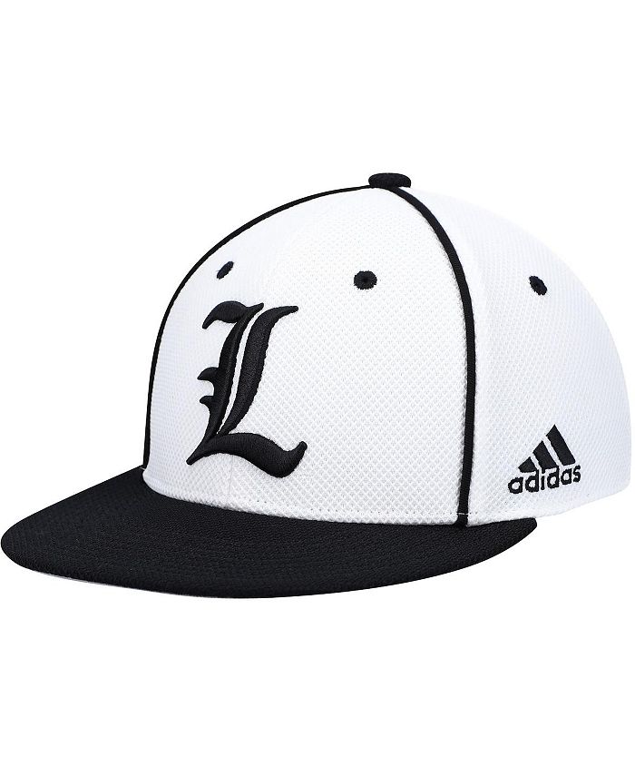 adidas Men's White, Black Louisville Cardinals On-Field Baseball Fitted Hat  - Macy's