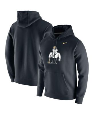 Men s Nike Black Purdue Boilermakers Vintage Inspired School Logo Pullover Hoodie Macy s