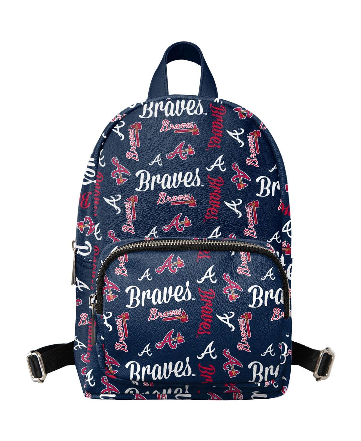Foco Kids' Youth Girls  Navy Atlanta Braves Repeat Brooklyn Mini Backpack
