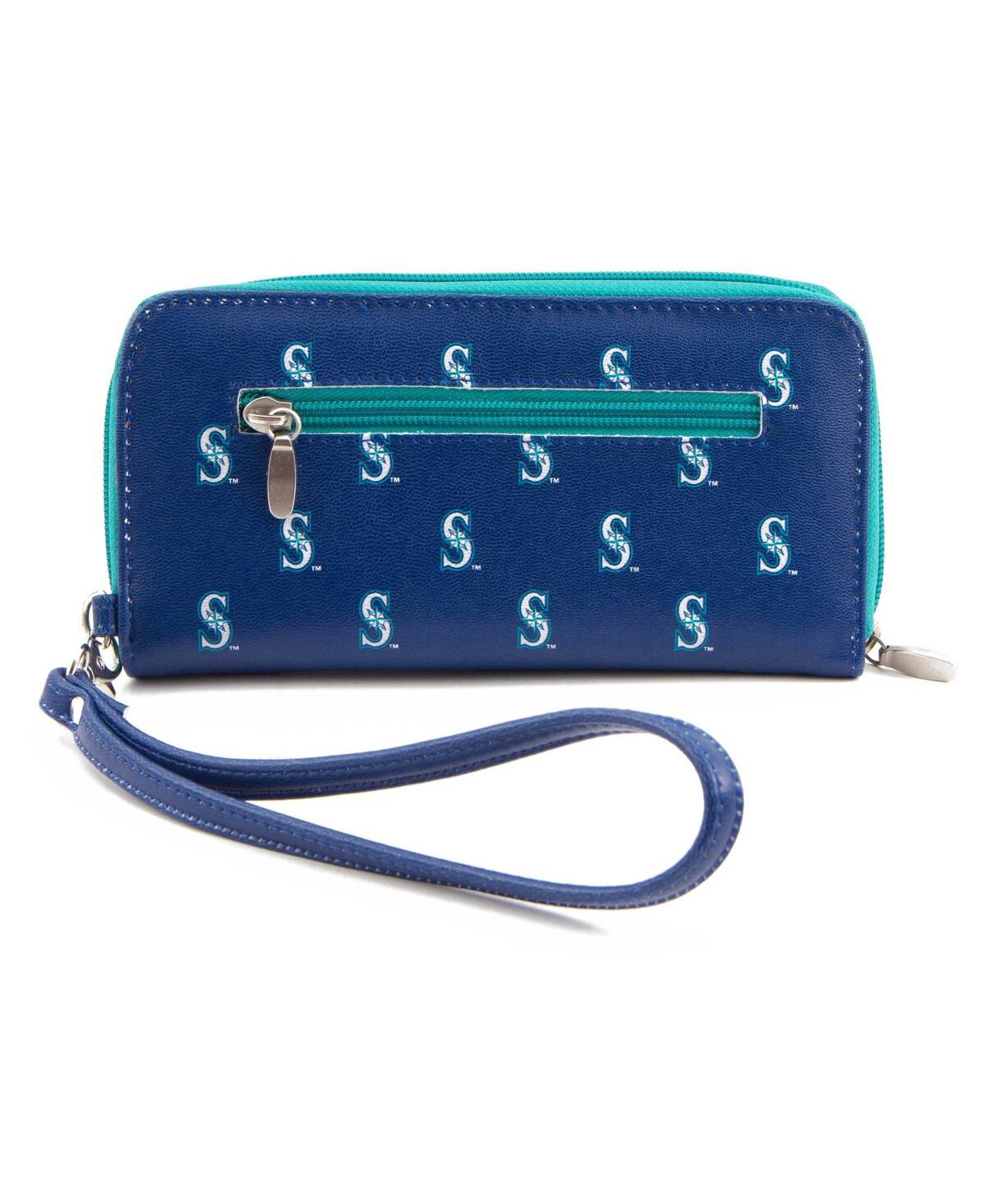 Women's Seattle Mariners Zip-Around Wristlet Wallet - Blue