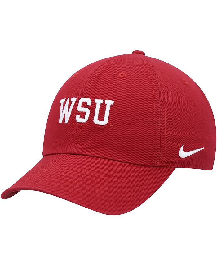 Nike Men's Crimson Washington State Cougars Heritage86 Logo Adjustable ...