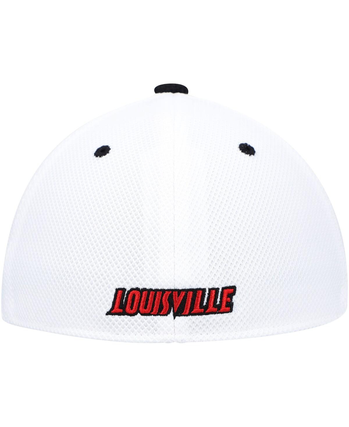 Shop Adidas Originals Men's Adidas White, Black Louisville Cardinals On-field Baseball Fitted Hat In White,black