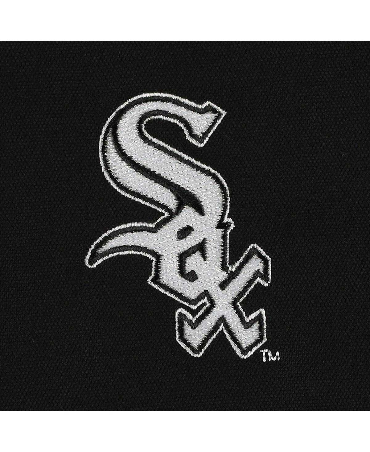 DUNBROOKE MEN'S DUNBROOKE BLACK CHICAGO WHITE SOX JOURNEY TRI-BLEND FULL-ZIP JACKET 