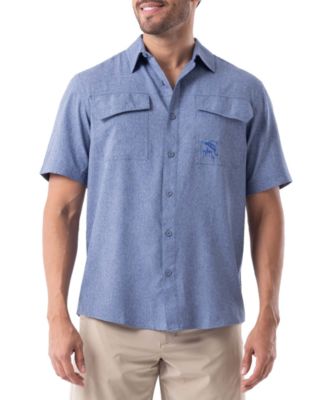 Guy Harvey - Men's Short Sleeve Heathered Fishing Shirt