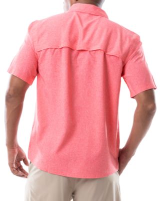 Men's Short Sleeve Heathered Fishing Shirt