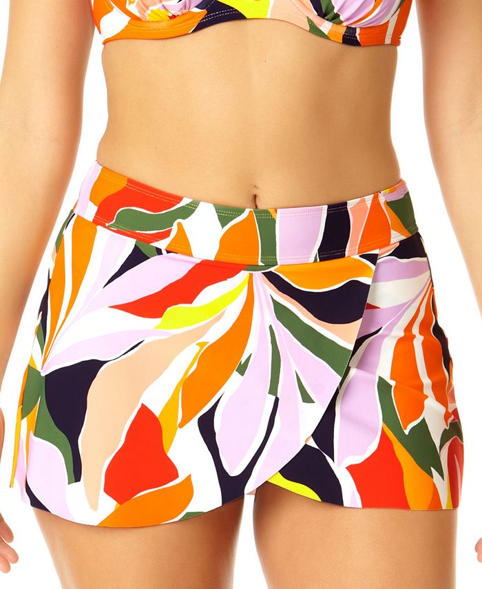Anne Cole Women s Printed Tulip Draped Swim Skirt Macy s