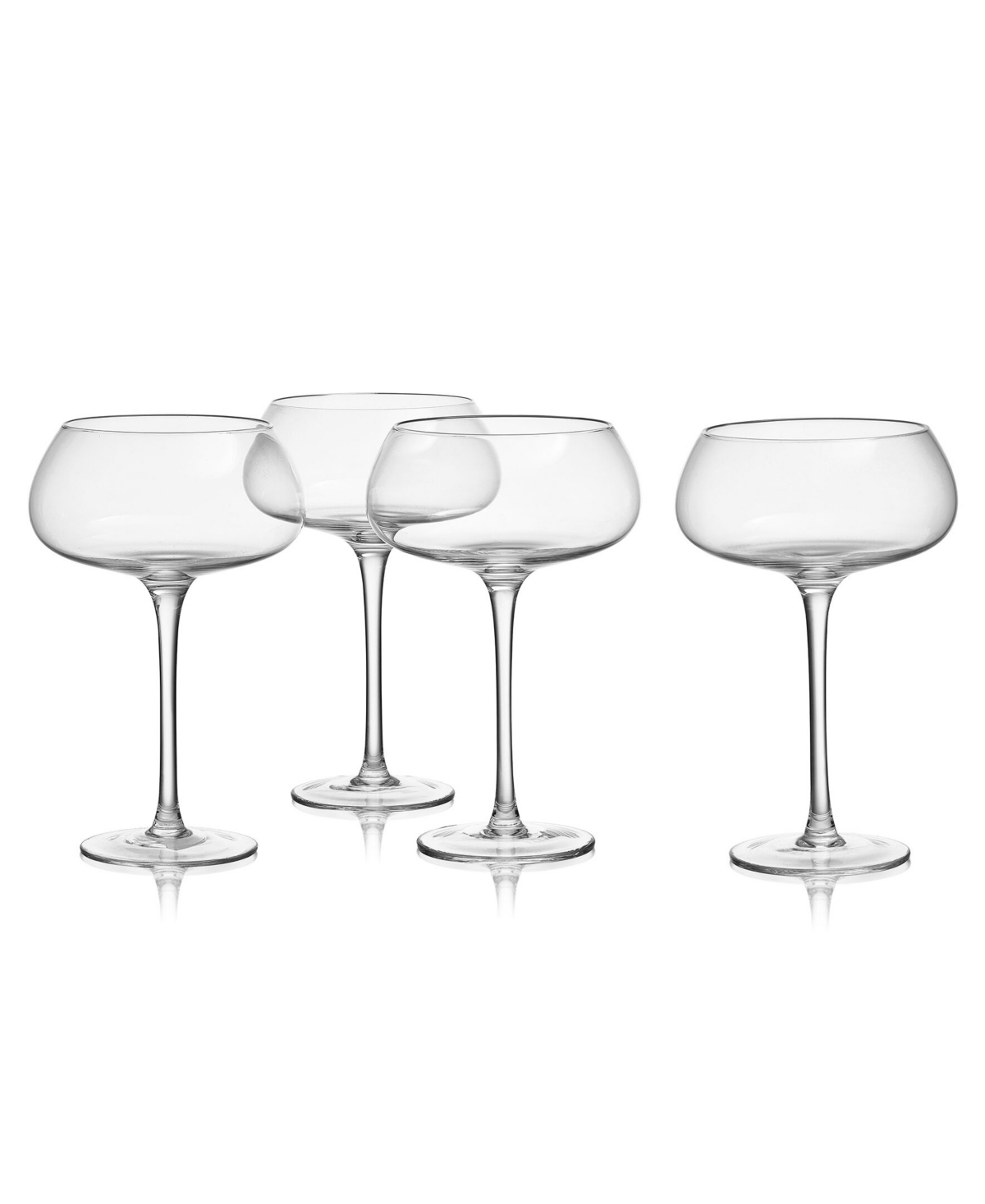 Mikasa Craft 15 Ounce Coupe Glass 4-piece Set In Clear