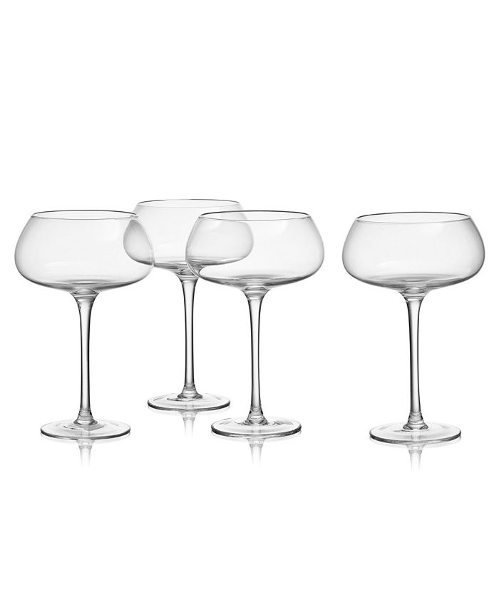 Mikasa Craft 15 oz. Coupe Glasses, Set of 4