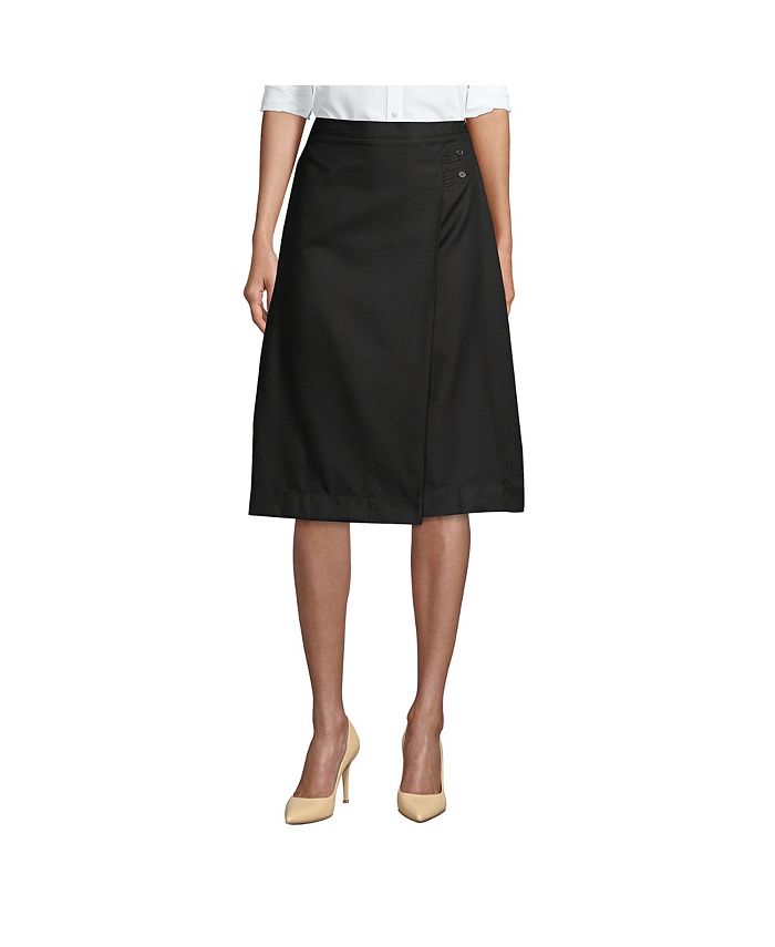 Lands' End Women's School Uniform Solid A-line Skirt Below the Knee ...