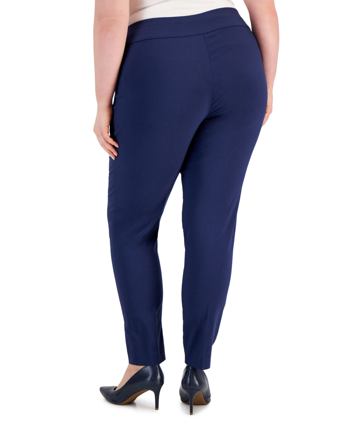 INC INTERNATIONAL CONCEPTS PLUS SIZE BENGALINE SKINNY PANTS, CREATED FOR MACY'S 