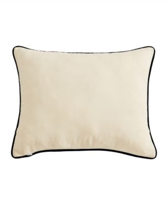 Bear Applique Grey Felt Decorative Pillow, 16" x 20"