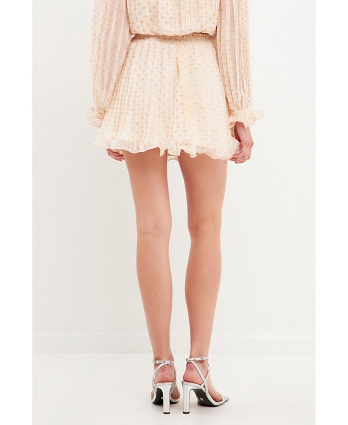 endless rose Women's Dot Pleated Mini Skirt & Reviews - Women - Macy's